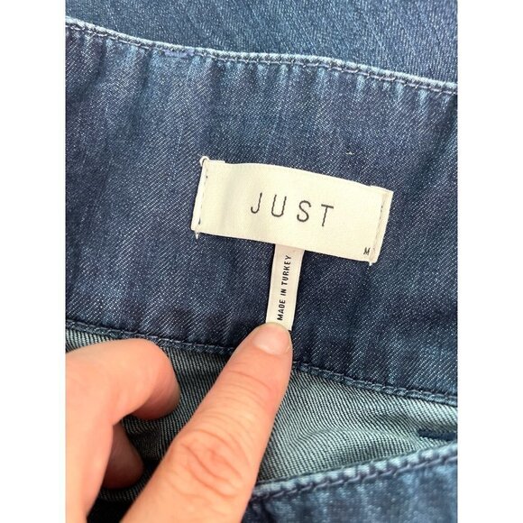 Just Female Roksan Trouser Jeans Womens Size Medium M Pure Cotton Denim Blue - Picture 4 of 12